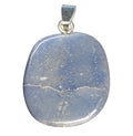 Angelith Scheibenstein als Anhänger mit Silberöse
