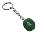 Aventurin an einer Kette mit Ring als Schlüsselanhänger