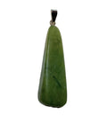 Langer Buddha Serpentin Anhänger mit Silber-V-Öse