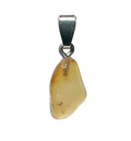 leuchtend oranger Feuropal mit Silberöse