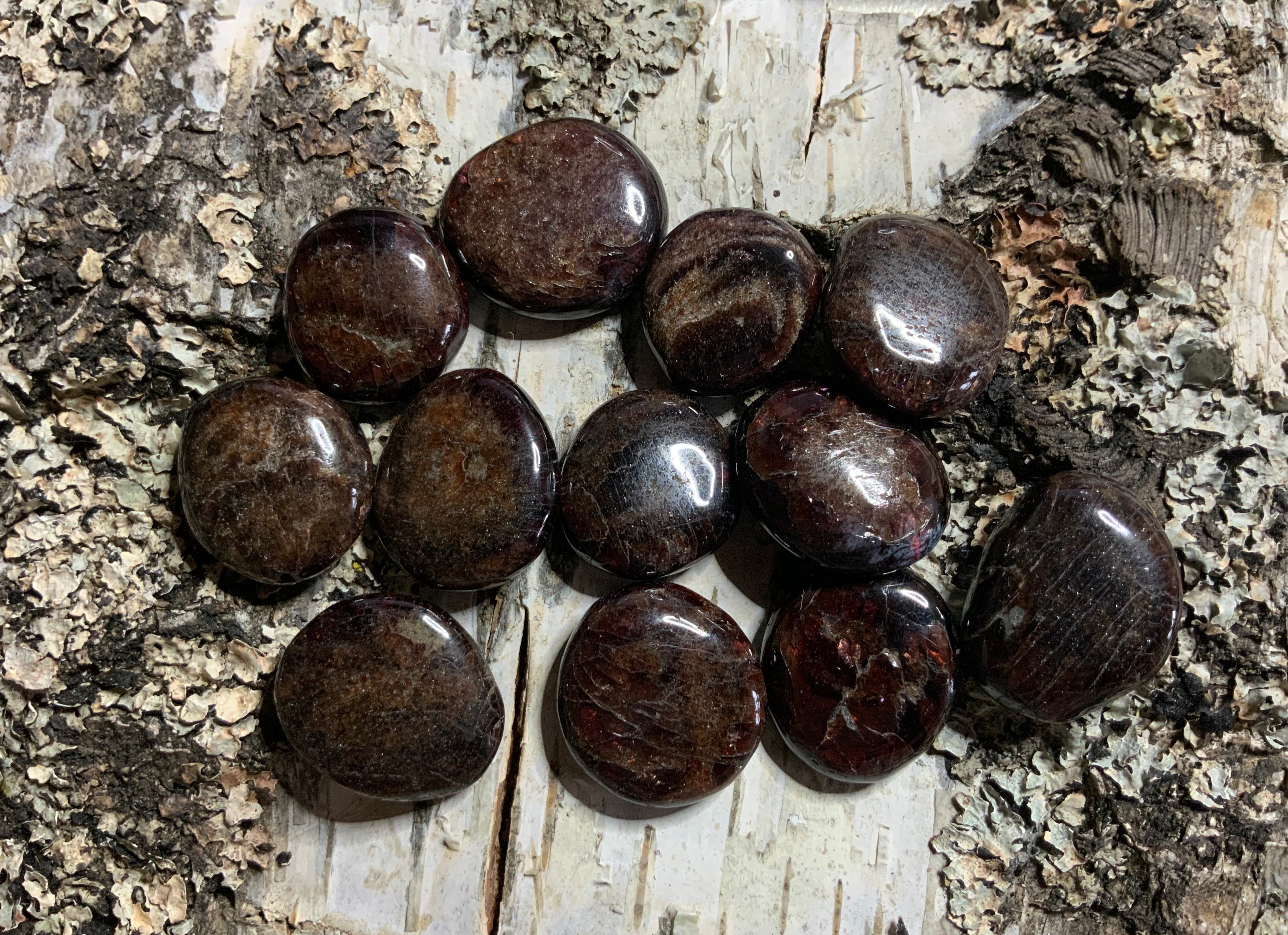 Sammelbild von Granat Scheibensteinen