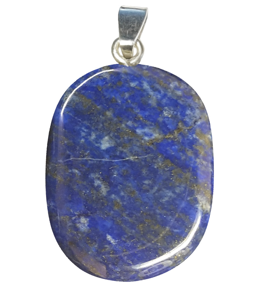 Lapislazuli Anhänger mit Silber-V-Öse