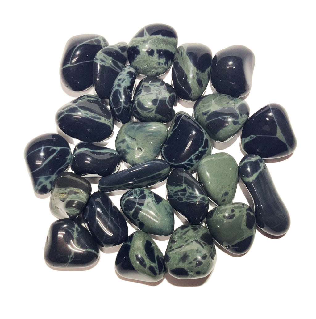 Sammelbild von Patcholi Obsidian Trommelsteinen