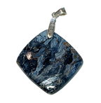 Blaubrauner Pietersit Anhänger mit Silberklappöse