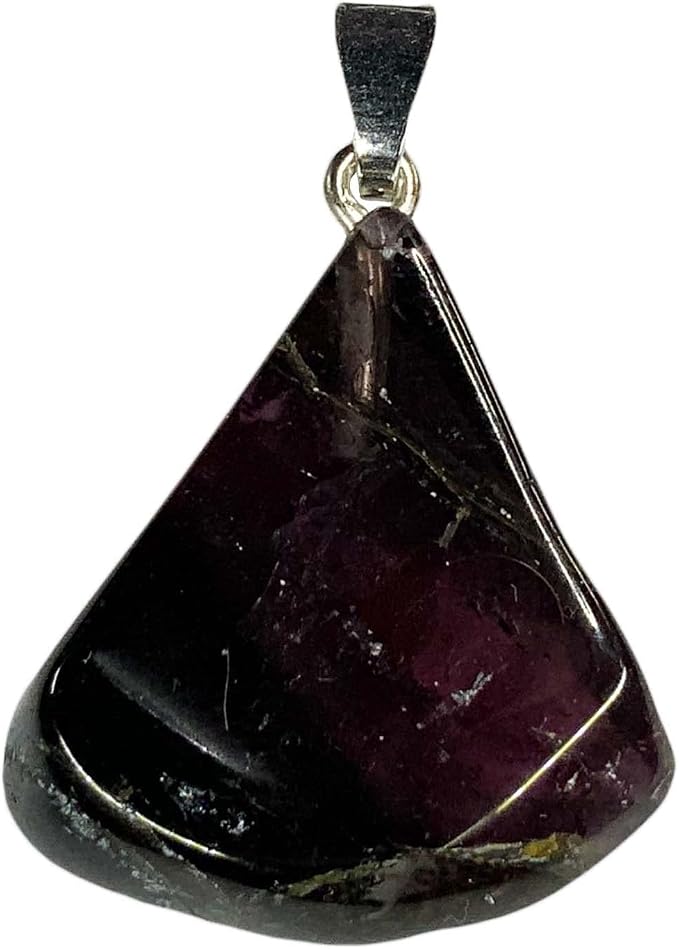 Turmalin Anschliff mit Silberöse