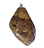 Boulderopal Anhänger mit Silber-Röhrchenöse