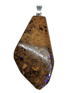 Boulderopal Anhänger mit Silber-Röhrchenöse