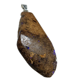 Boulderopal Anhänger mit Silber-Röhrchenöse